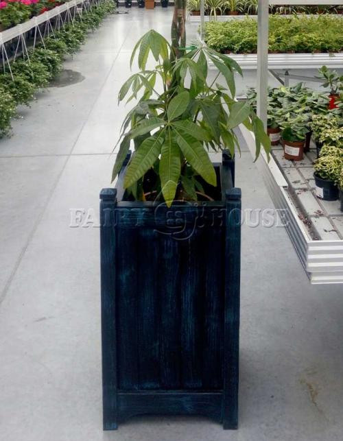 Дерев’яний ВАЗОН кашпо для рослин та квітів Ліон Д40*Ш40*В70