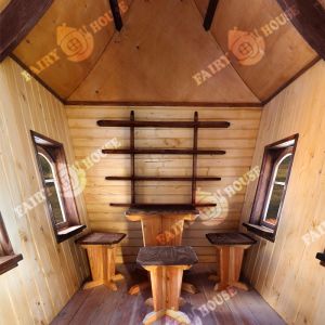 Вуличний дерев’яний будинок Лісовика для дітей фото 2