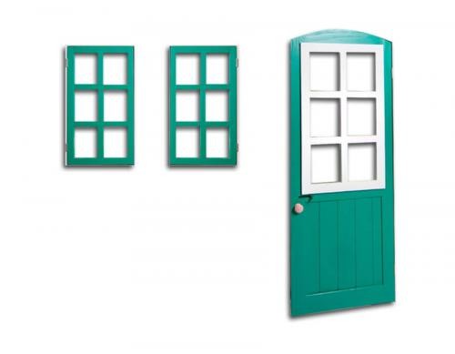 открывающиеся окна (2 шт) и двери (1 шт)